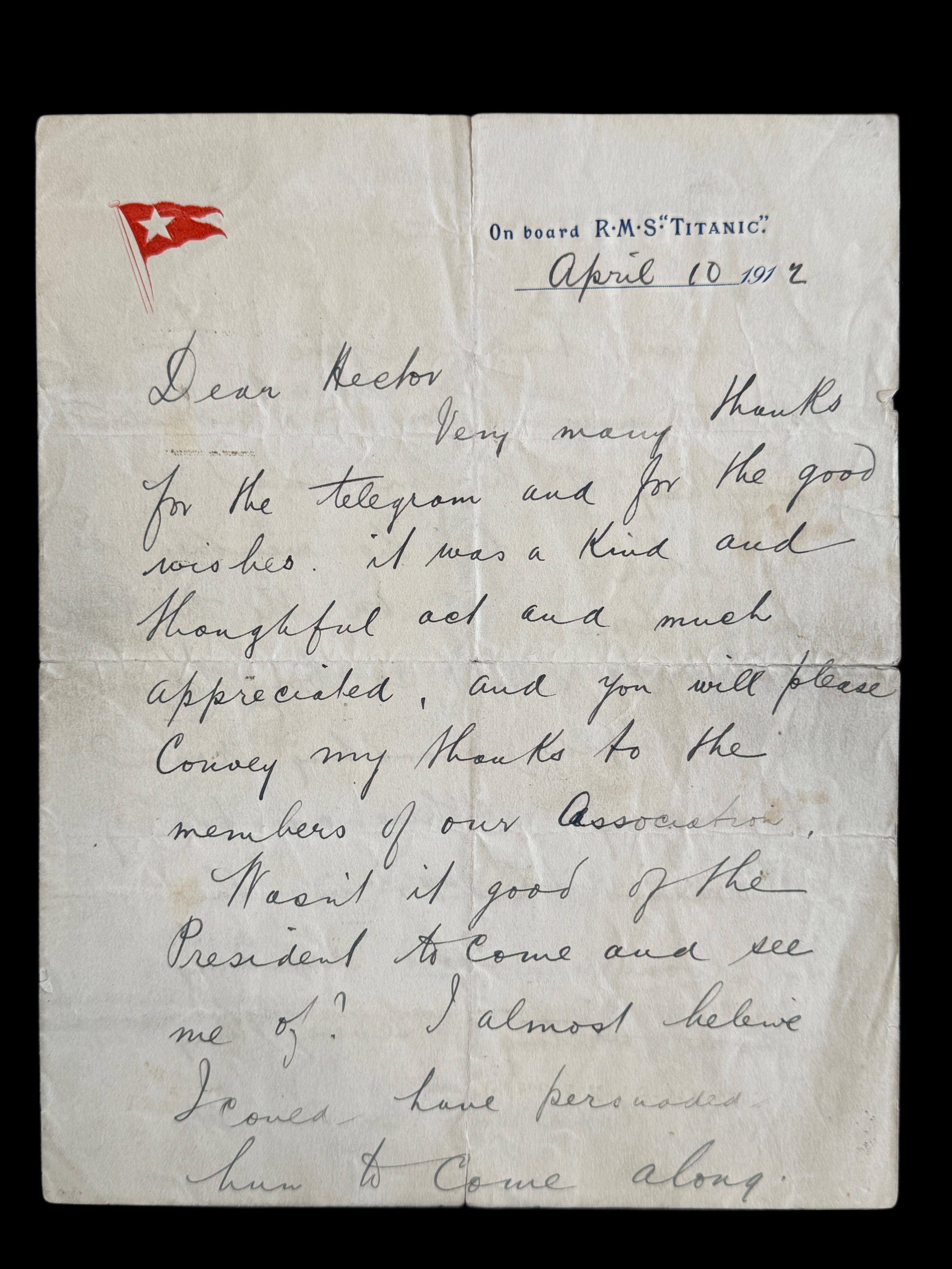 Hecotr Letter Titanic