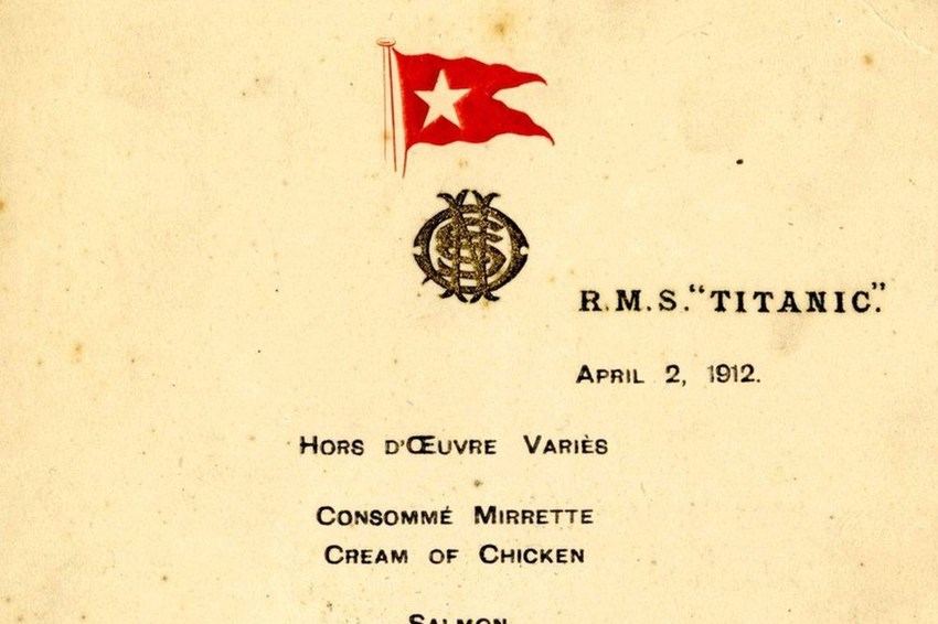 Titanic Menu