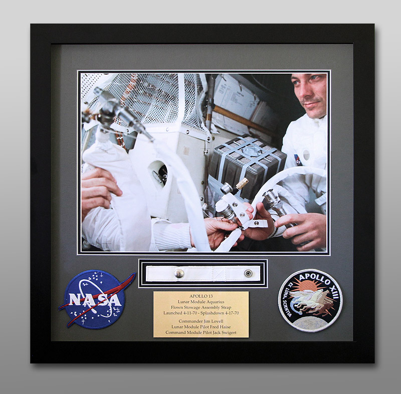 Iconic Collectables Apollo 13 LM Flown Stowage Strap Sold For £3000