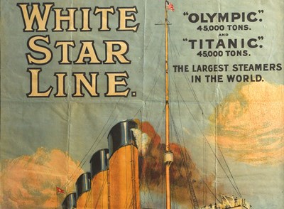 Titanic Rare Promotional Poster Sold For £41000