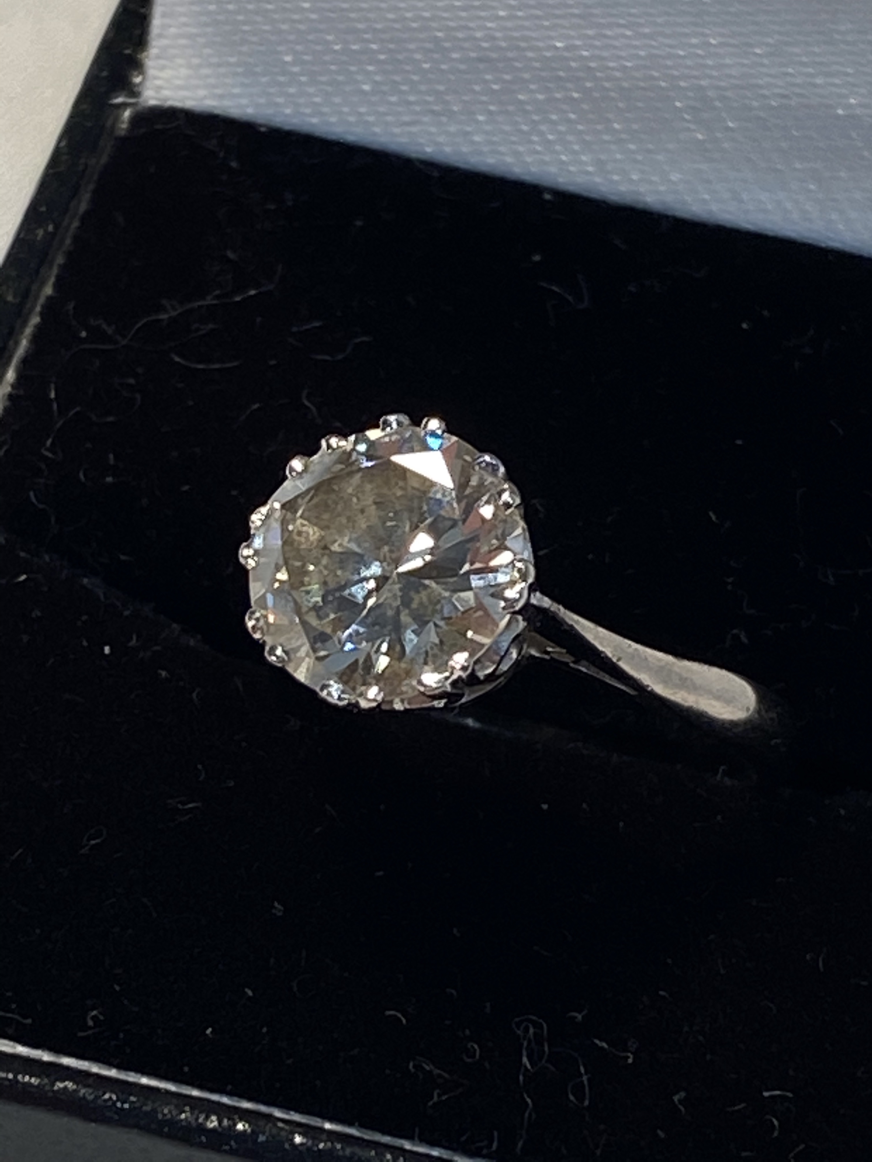 Jewellery Three Ct Diamond Ring Sold For £8K