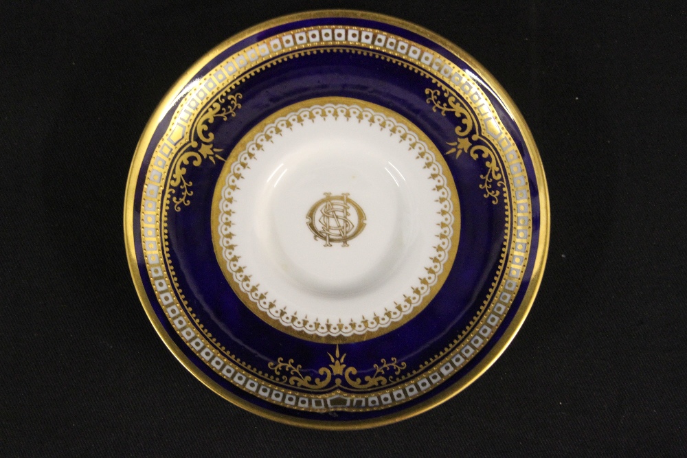 Ceramics Spode Gilt And Cobalt Blue Saucer Sold For £4000
