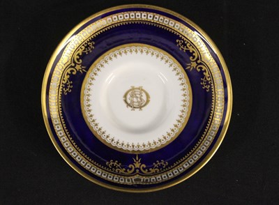 Ceramics Spode Gilt And Cobalt Blue Saucer Sold For £4000
