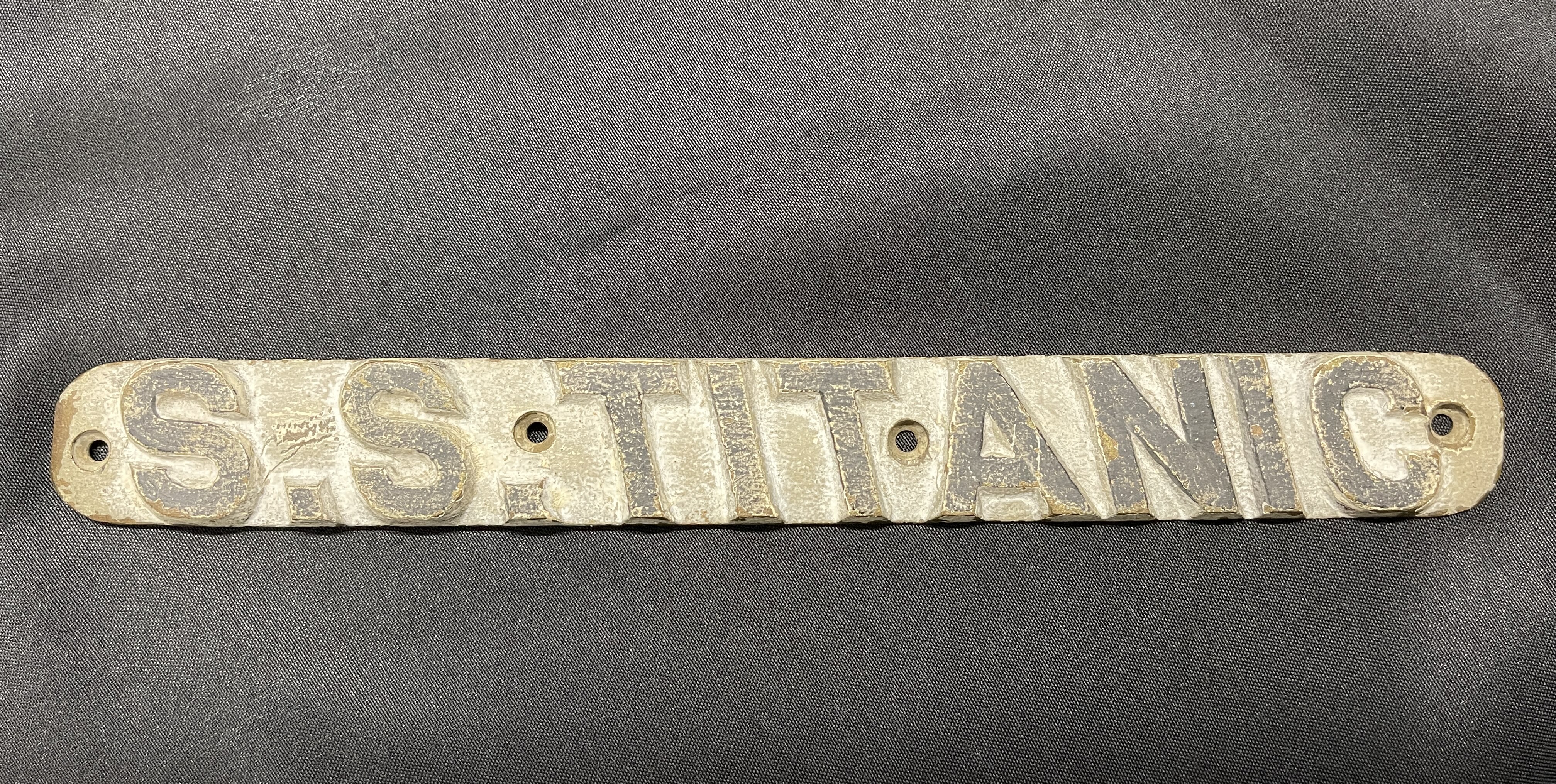 RMS Titanic Lifeboat Plaque Sold for £60000