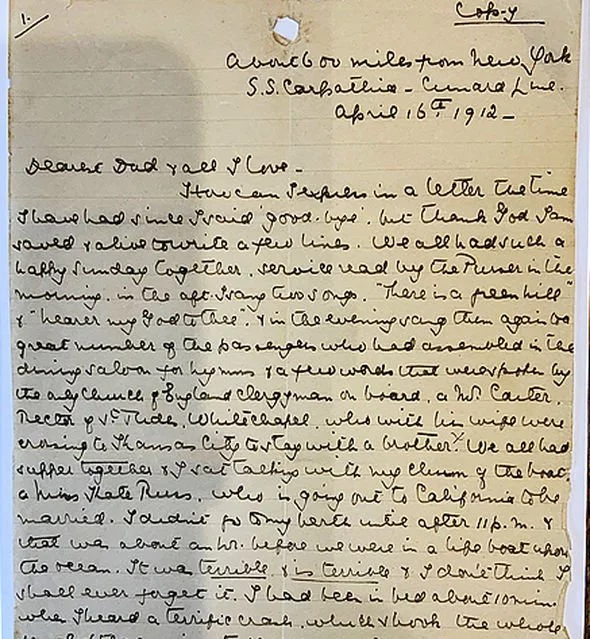 Titanic Letter