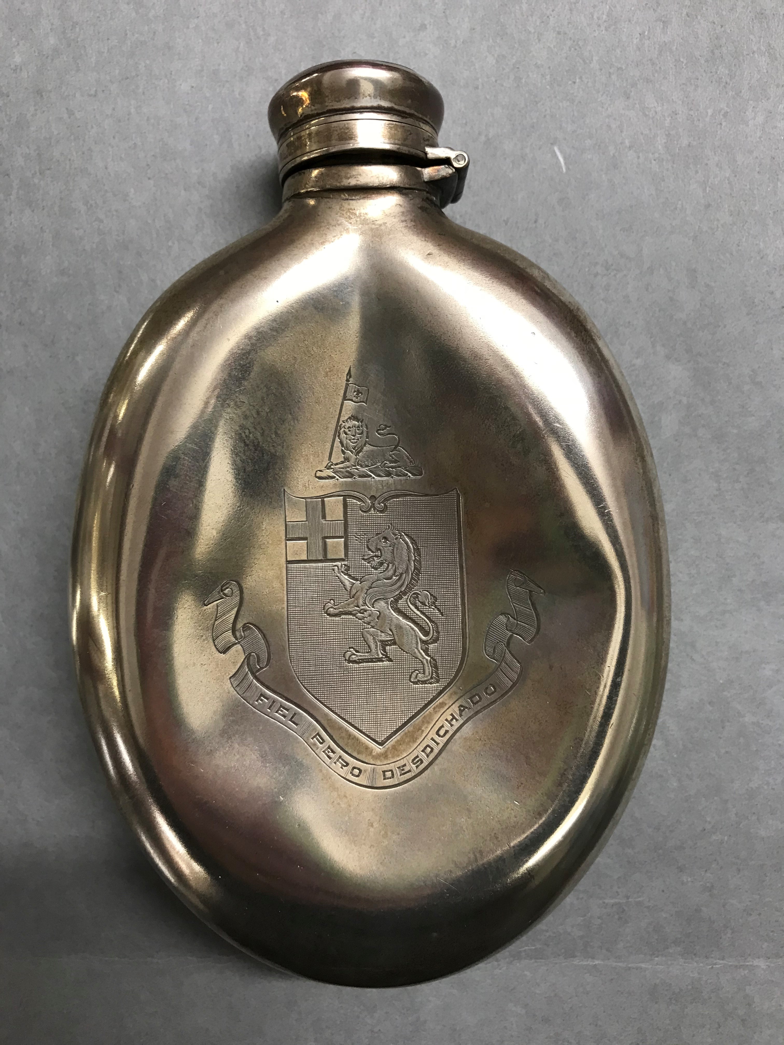 Titanic Silver Pocket Flask That Survived The Sinking Sold For £76000