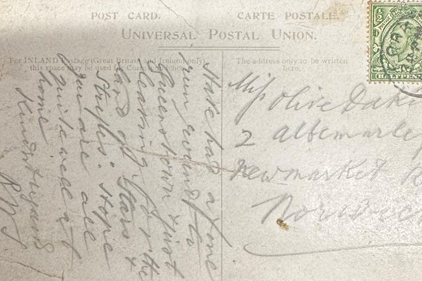 Titanic Postcard 2 Back