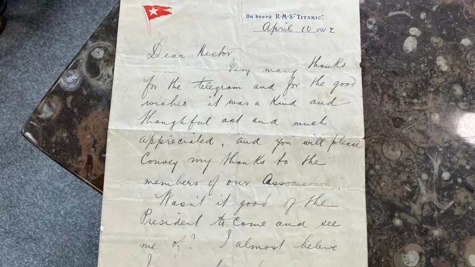 Hodge Letter Titanic