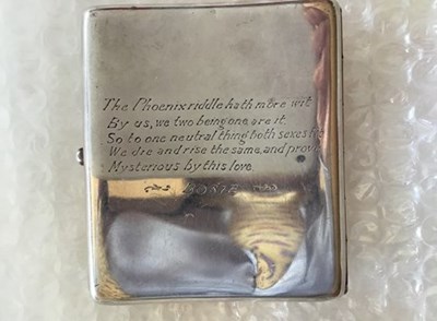 Silver Oscar Wilde Silver Cigarette Case Sold For 20000