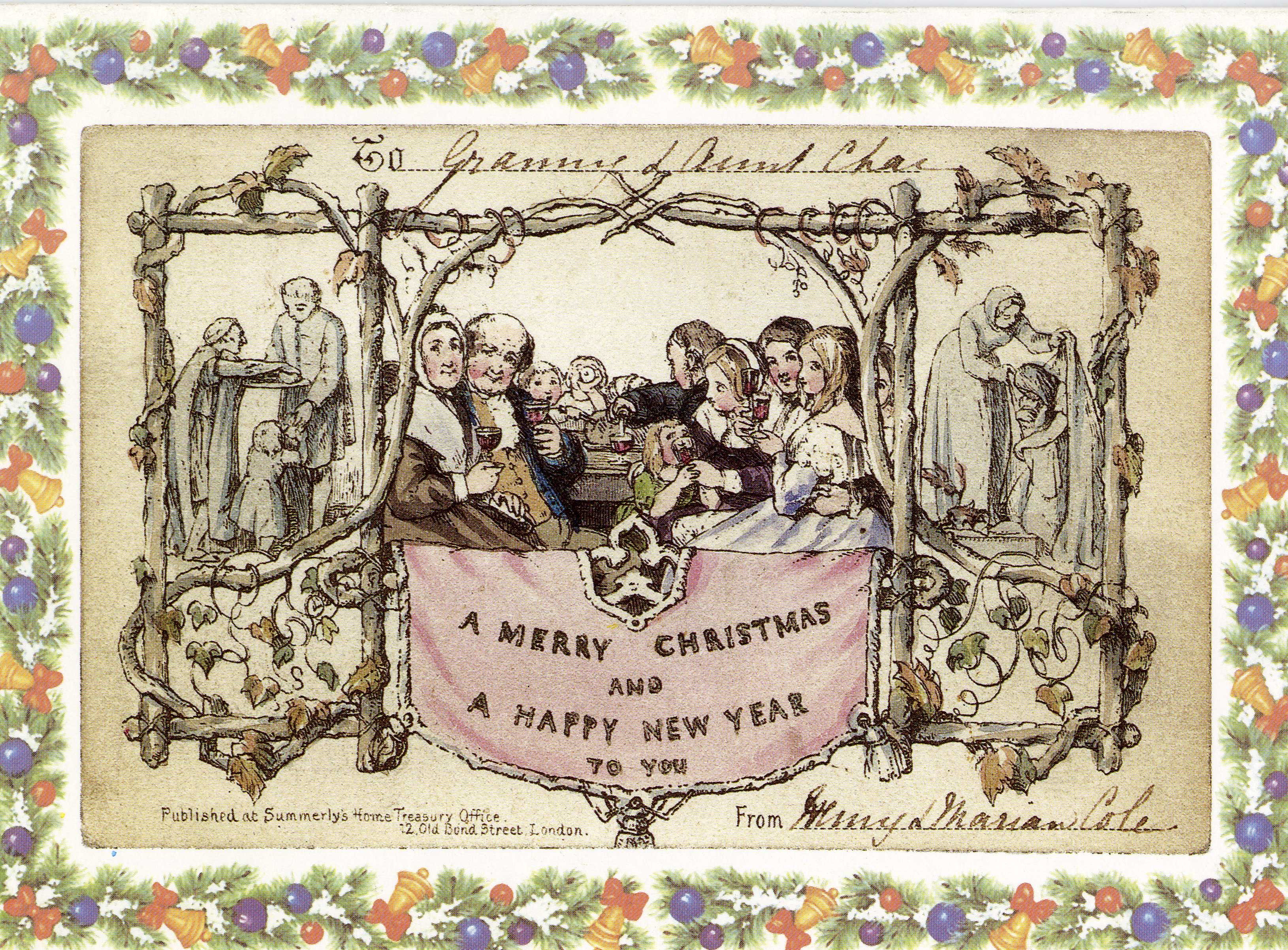 Iconic Collectables The Worlds First Christmas Card Sold For £22000