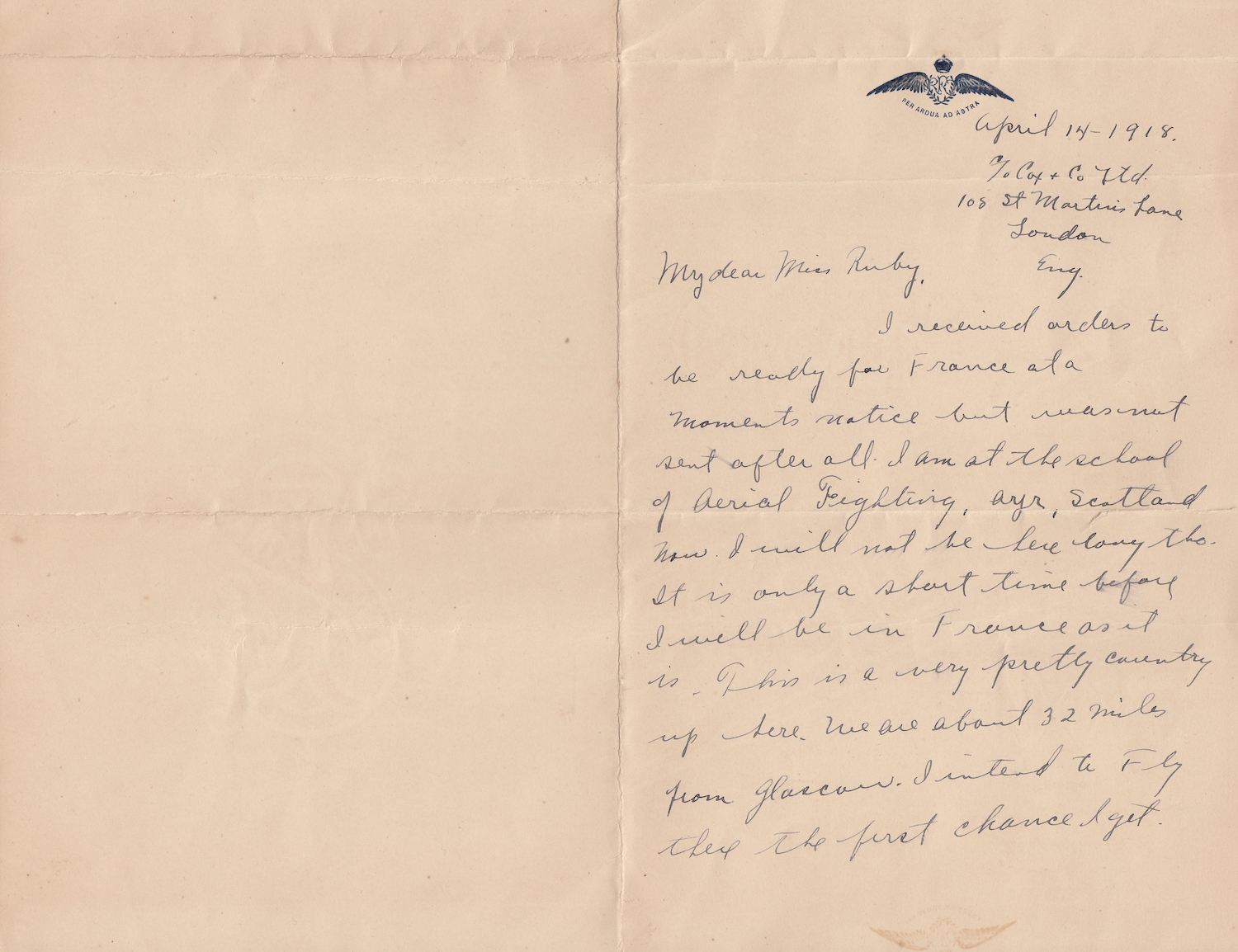 Militaria Royal Flying Corps Archive Sold For £10000