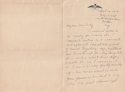 Militaria Royal Flying Corps Archive Sold For £10000
