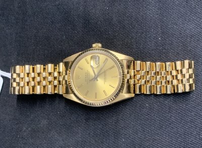Watches Gold Rolex Datejust Sold For £8500
